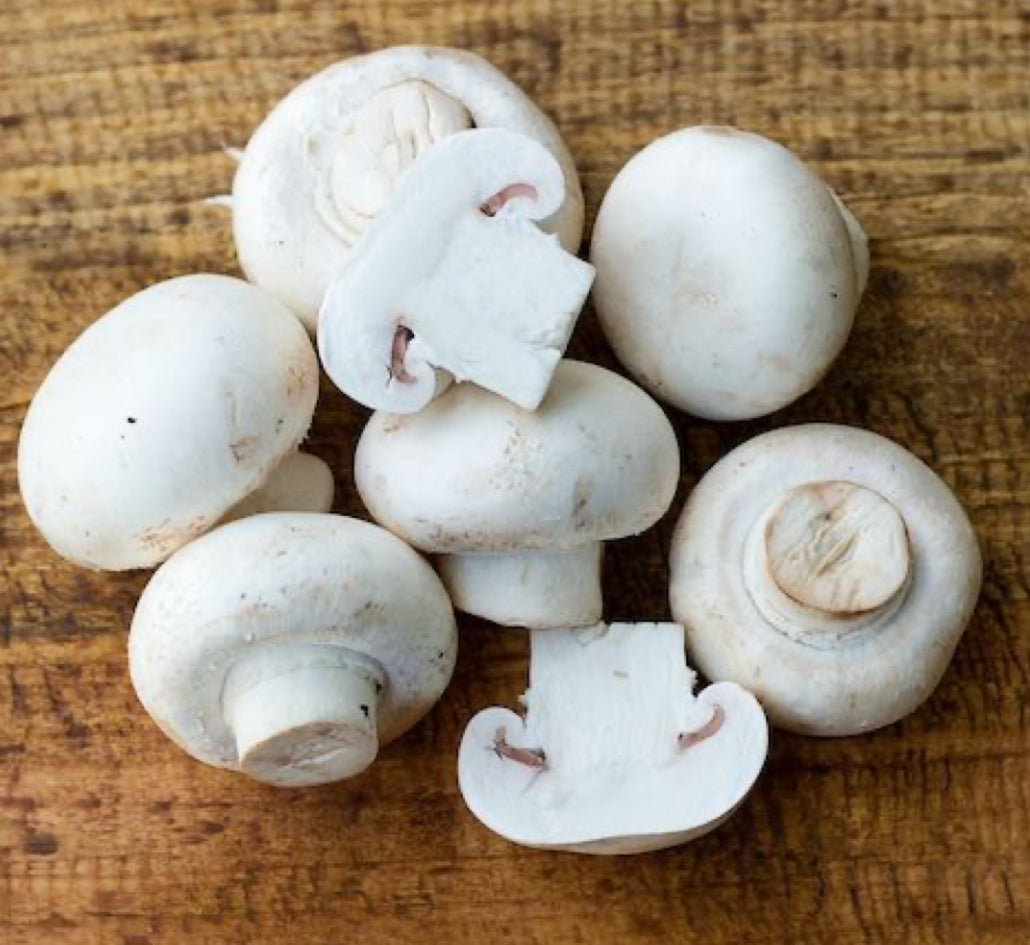 White mushrooms